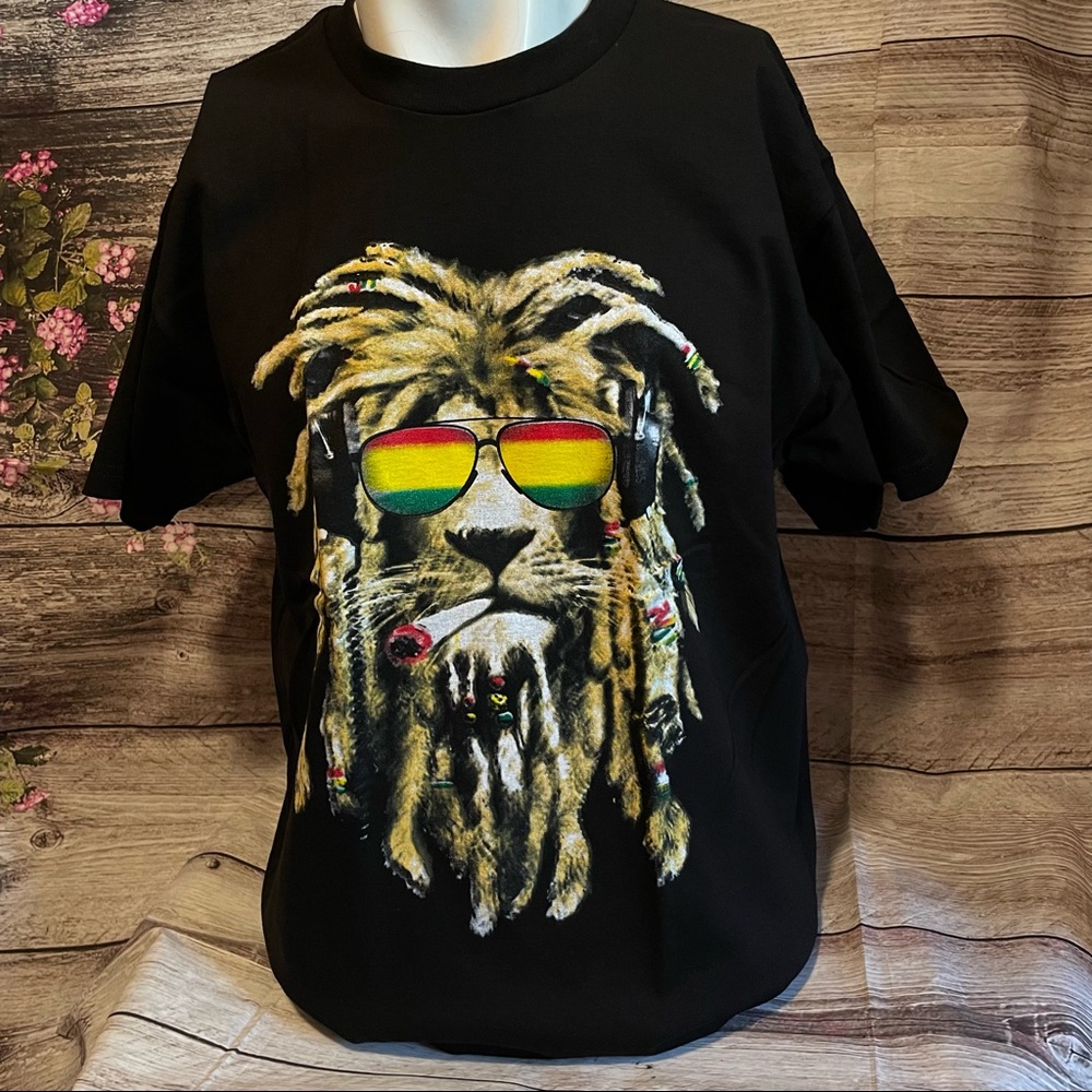 Bob Lion Smokin' T-Shirt Bob Marley